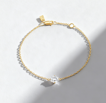 0.50ct Oval Cut Classic Single Diamond Bracelet