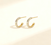 1.00 ct Round Brilliant Lab Grown Diamond Hoop Earrings
