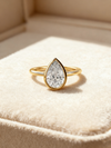 2.00ct Pear Cut Lab-Grown Diamond Bezel Ring