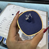 The White Rabbit Candy x Mia Liora Lab-Grown Sapphire & Bunny Ear Stacking Ring Set in 9K Solid Gold