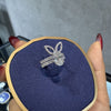 The White Rabbit Candy x Mia Liora Lab-Grown Diamond & Bunny Ear Stacking Ring Set in 9K Solid Gold