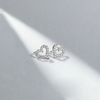 0.40 ct Heart Shape Lab-Grown Diamond Stud Earrings (0.20 ct per ear)