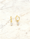 1.00 ct Pear Shape Diamond Drop Earrings (0.50 ct per ear)