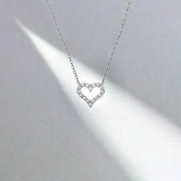 0.30 ct Heart Shape Lab-Grown Diamond Pendant Necklace