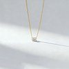 3.00 ct Emerald Cut Horizontal Lab Grown Diamond Pendant