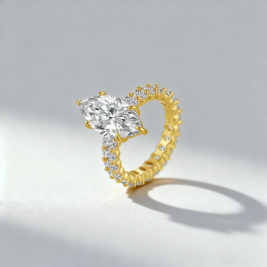 Venlis.V 3.50ct Marquise Cut Diamond  Eternity Ring
