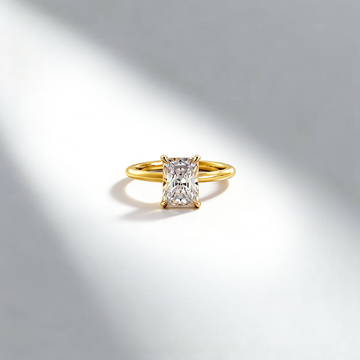 2.00ct Radiant-cut Lab-Grown Diamond 4-Prong Solitaire Ring