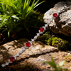 2.00ct Eternal Flame Ruby and Lab Grown Diamond Tennis Bracelet