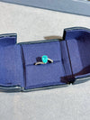 Atelier Gemstone 2.50 Carat Pear Cut Lab Grown Paraiba Statement Ring Luxury 925 Sterling Silver 18K Gold Plated