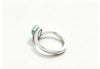 Atelier Gemstone 2.50 Carat Pear Cut Lab Grown Paraiba Statement Ring Luxury 925 Sterling Silver 18K Gold Plated