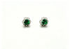 Atelier Gemstone 3.30 Carat Heart Cut Green Aquamarine Stud Earrings Luxury Gemstone 925 Sterling Silver 18K Gold Plated
