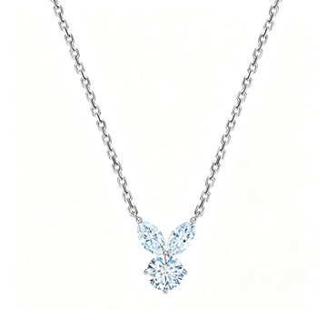The White Rabbit Candy x Mia Liora Blue Moissanite Adult Pendant in 925 Sterling Silver
