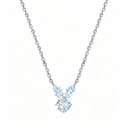 The White Rabbit Candy x Mia Liora Blue Moissanite Adult Pendant in 925 Sterling Silver