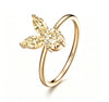 The White Rabbit Candy x Mia Liora Yellow Moissanite Adult Ring in 925 Sterling Silver with Yellow Gold Plating