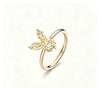 The White Rabbit Candy x Mia Liora Yellow Moissanite Children's Ring in 925 Sterling Silver with Yellow Gold Plating