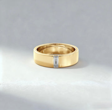 Atelier Classic 0.20ct Baguette Cut Diamond Men Band