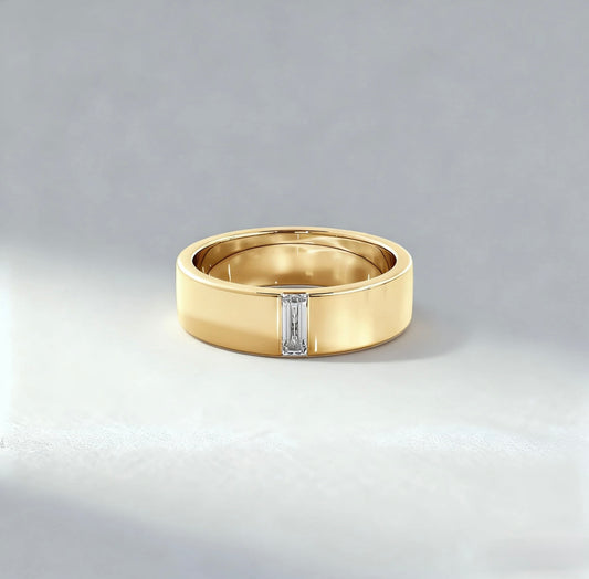 Atelier Classic 0.20ct Baguette Cut Diamond Men Band
