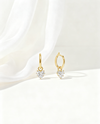 2.00 ct Heart Shape Lab Grown Diamond Drop Earrings (1.00 ct per ear)