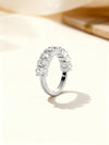 2.33 ct Oval Cut Lab Grown Diamond Half-Eternity Band (0.30 ct per Stone)