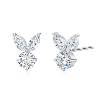 The White Rabbit Candy x Mia Liora 1.10ct Lab Grown Diamond Adult Earring Stud in 9K Gold