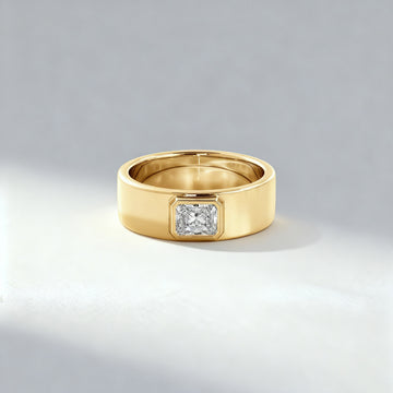 0.40 ct Radiant Cut Bezel-Set Men’s Band