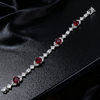 2.00ct Eternal Flame Ruby and Lab Grown Diamond Tennis Bracelet