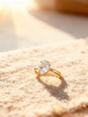 1.50ct Oval Cut Lab-Grown Diamond Bezel Ring