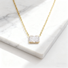 3.00 ct Emerald Cut Horizontal Lab Grown Diamond Pendant