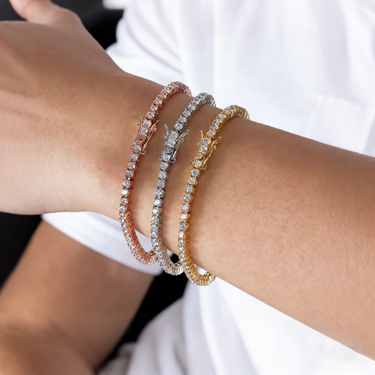 9.00 ct Lab Grown Diamond Tennis Bracelet Round Cut (0.20 ct each)