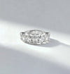 3.50ct Oval Cut Lab Grown Diamond Half-Eternity Band (0.50 ct per Stone
