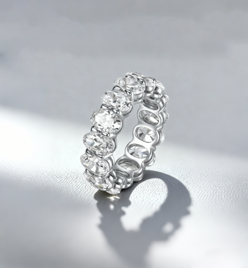 Venlis.V 0.50ct Oval Cut Diamond  Full Eternity Ring