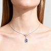 5.00ct Royal Blue Sapphire & Lab-Grown Diamond Azure Luminance Drop Necklace