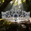 Crown of Radiance Royal Blue Lab Grown Diamond Tiara