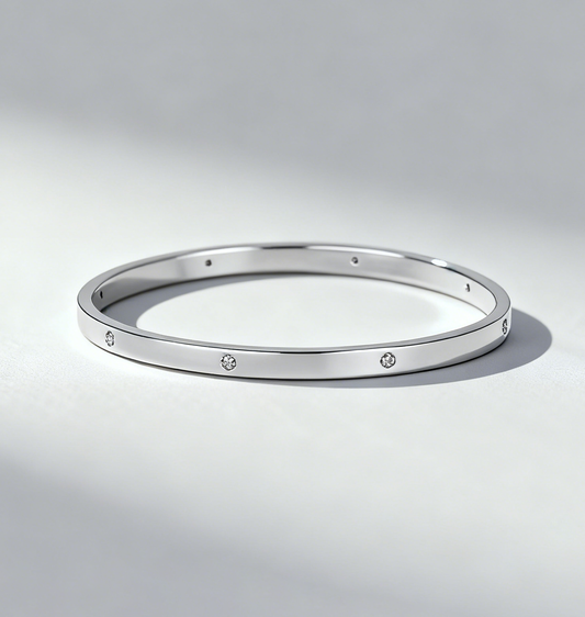 Amira Inlay Diamond Bangle