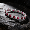 Aurora Rouge Crimson Radiance Ruby & Lab-Grown Diamond Tennis Bracelet