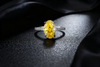 Venlis. V 3.00ct  Oval Cut Yellow Diamond Ring