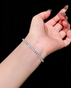 Atelier Classic 5.00ct Lab Grown Diamond Tennis Bracelet Round Cut (9 points each)