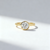 1.50ct Round Cut Bezel-Set Lab-Grown Diamond Ring