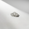 1.00ct Pear Crown Lab-Grown Diamond Tiara Ring