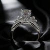 1.00ct Pear Crown Lab-Grown Diamond Tiara Ring