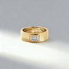 0.40 ct Emerald Cut Bezel-Set Men’s Band