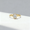 1.50ct Oval Cut Lab-Grown Diamond Bezel Ring