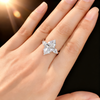Venlis.V 5.00ct Marquise Cut Diamond Three Stone Ring with 0.50 ct Pear Cut Wings
