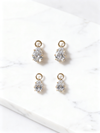2.00 ct Pear Shape Lab Grown Diamond Drop Earrings (1.00 ct per ear)