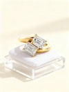 3.00ct Double Emerald Cut  (1.50ct each) Toi Et Moi Lab-Grown Diamond Ring
