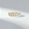 3.20 ct Oval Cut Lab Grown Diamond Half-Eternity Band (0.40 ct per Stone)