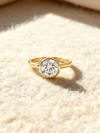 1.50ct Round Cut Bezel-Set Lab-Grown Diamond Ring