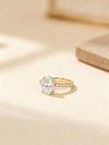 3.00 Oval Cut Diamond Solitaire Ring with Pave Band