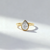 2.00ct Pear Cut Lab-Grown Diamond Bezel Ring