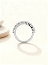 3.50ct Oval Cut Lab Grown Diamond Half-Eternity Band (0.50 ct per Stone